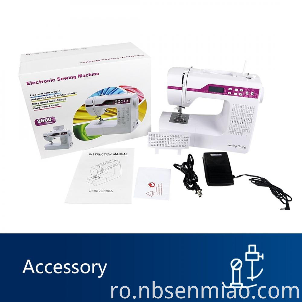 Sewing machine packaging pictures